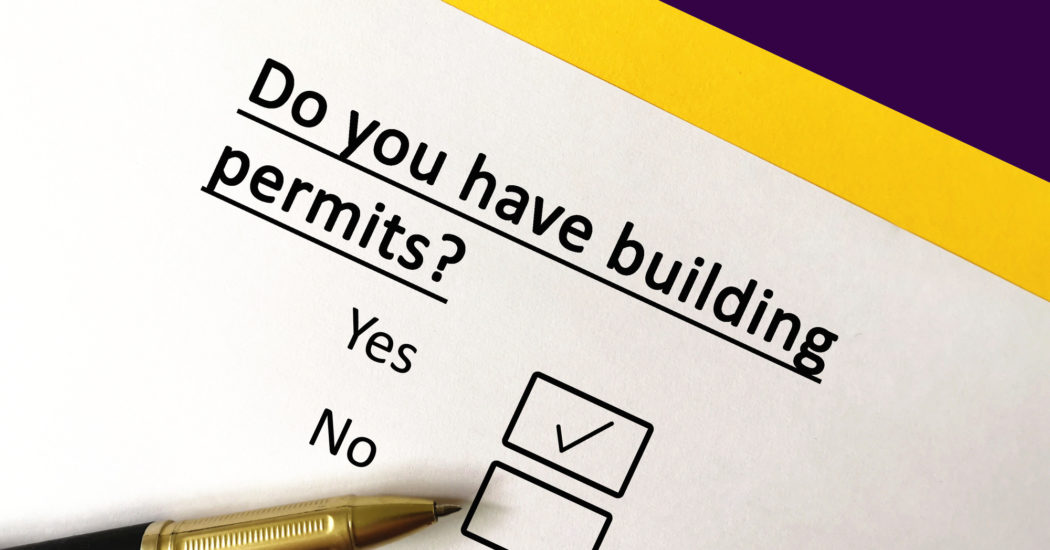 check box in a building permits processing